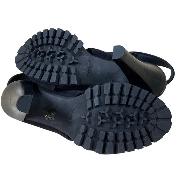 Pedro Garcia Yuval Slingback Sandal in Black Castoro Women's Size 41.5 (US 11.5) - Picture 5 of 6